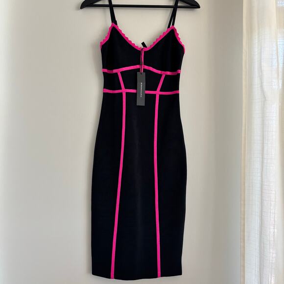 Brand New BCBGMAXAZRIA Very Berry Midi Dress Size Small - Picture 1 of 5